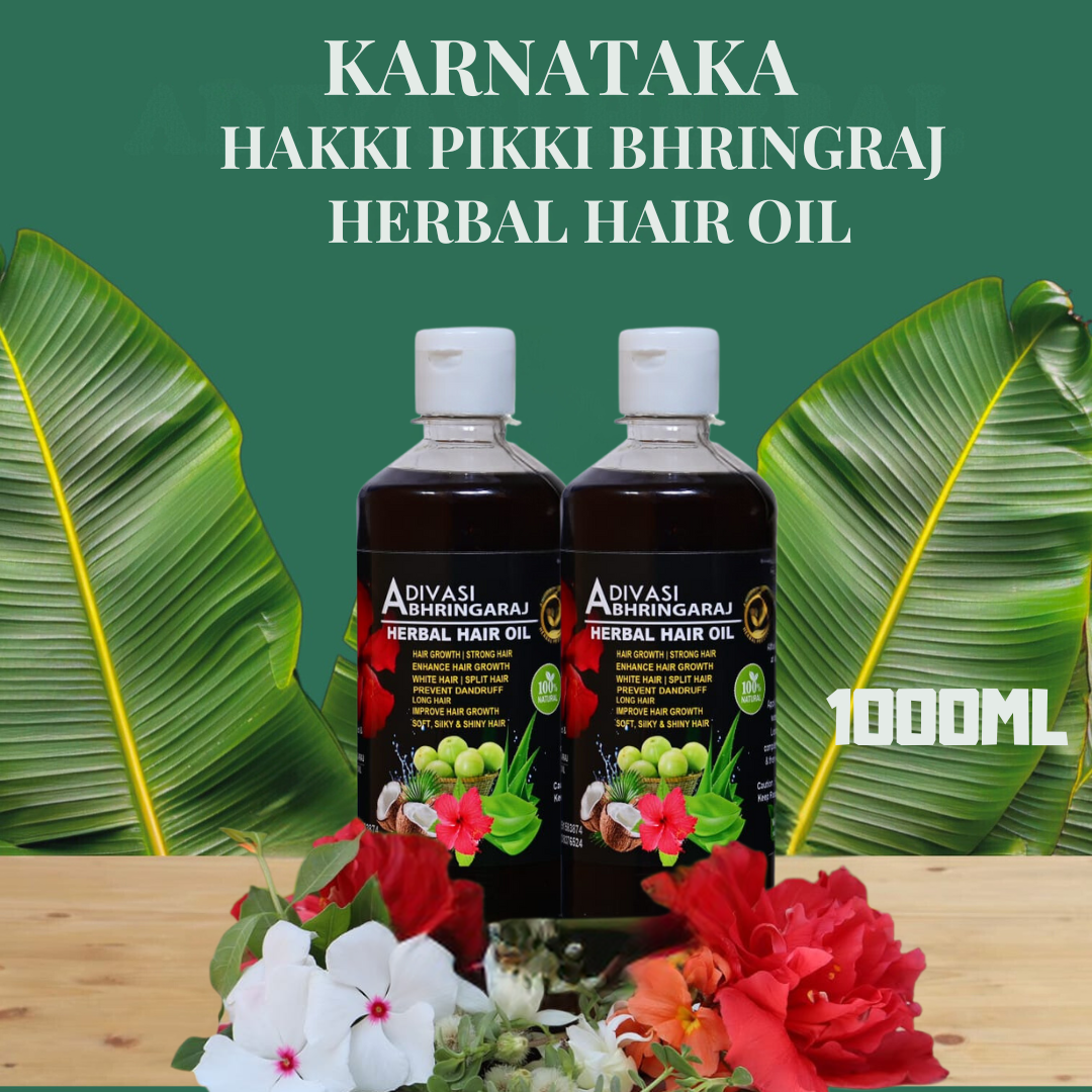 Adivasi Hakki Pikki Bhringaraj Herbal Hair Oil