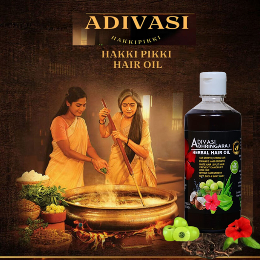 Adivasi Hakki Pikki Bhringaraj Herbal Hair Oil